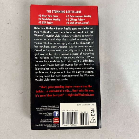 10th Anniversary By James Patterson & Maxine Paetro 2012 Paperback Good - Picture 2 of 4